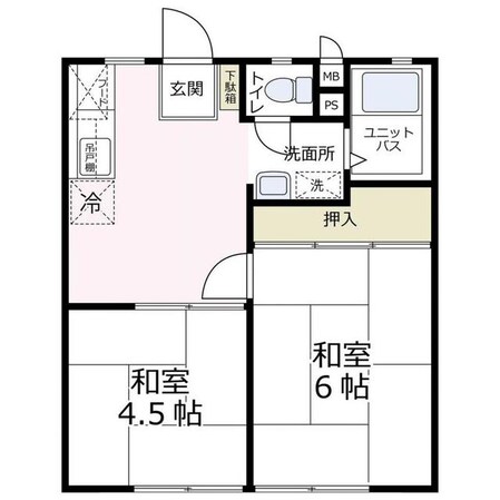 リバーサイド清水の物件間取画像